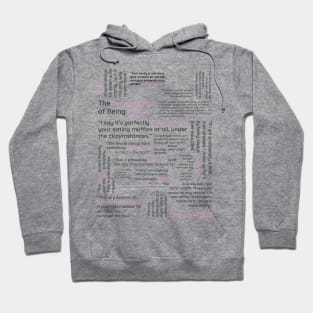 The importance of being Ernest Quote Collage Hoodie